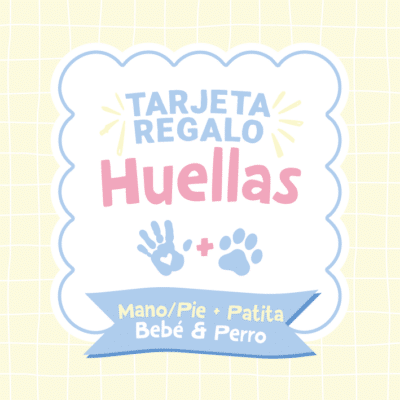 Bono Regalo Huellas Bebé Pie/Mano + Pata Perro – 55 €