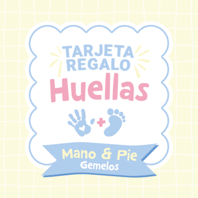 Bono Regalo Huellas Bebé Mano y Pie Gemelos – 65 €