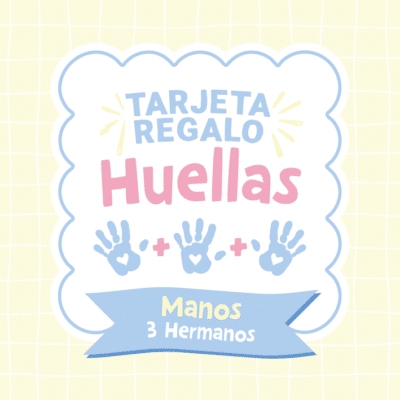 Bono Regalo Huellas Bebé Tres Manos Hermanos – 65 €
